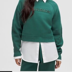Lululemon Scuba Pullover Green Sweatshirt